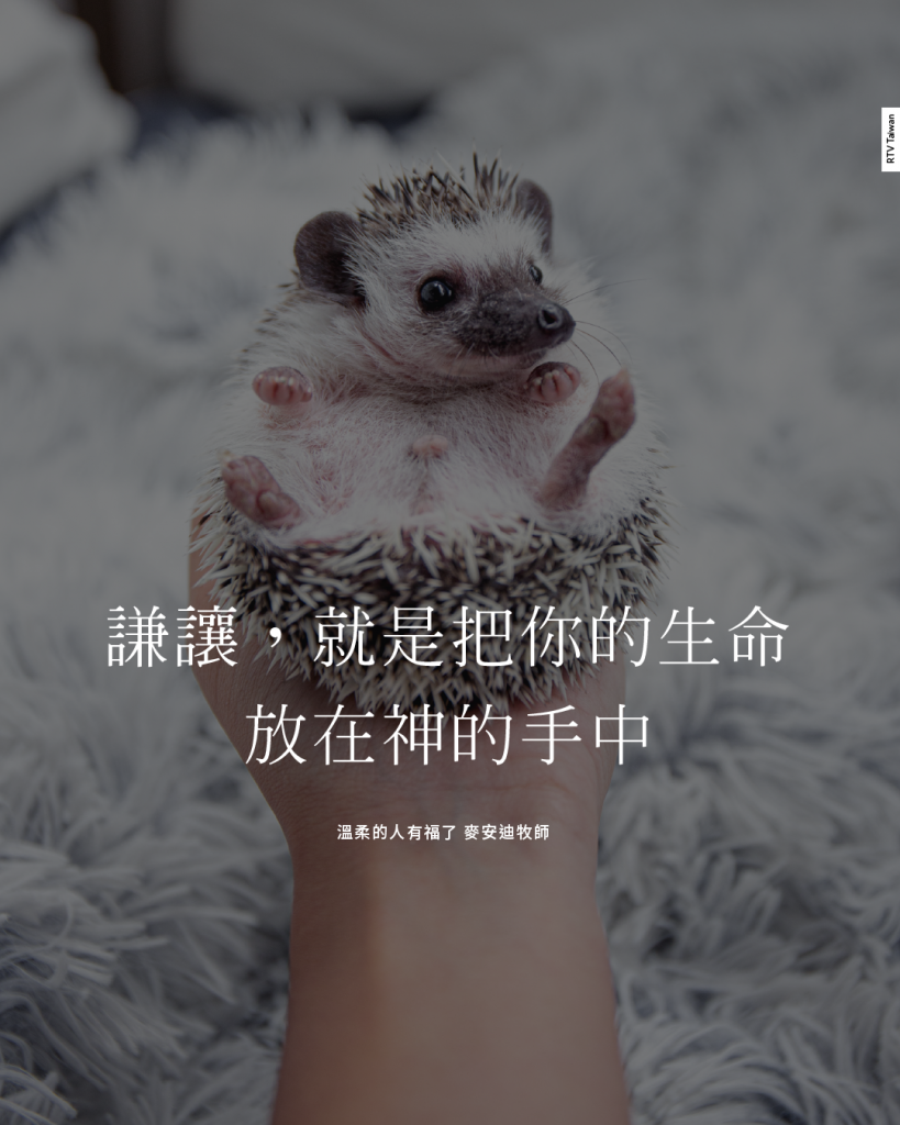 謙讓，就是把你的生命放在神的手中(溫柔的人有福了(麥安迪牧師)--)